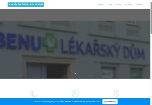 Zobrazit webové stránky Praktický lékař pro dospělé - MUDr. Soňa Heisová