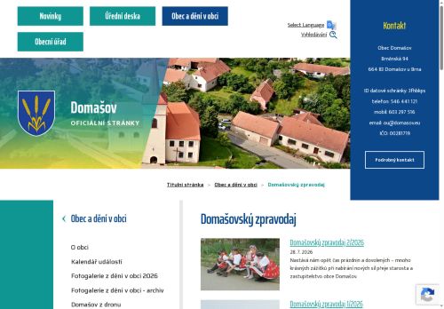 Zobrazit webové stránky Domašovský zpravodaj