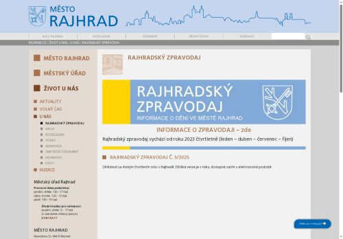 Zobrazit webové stránky Rajhradský zpravodaj