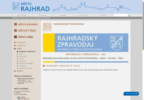 Zobrazit webové stránky Rajhradský zpravodaj