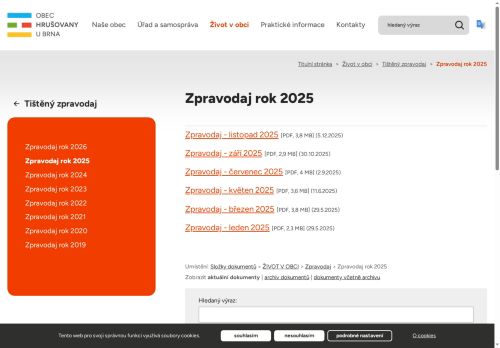 Zobrazit webové stránky Hrušovanský zpravodaj
