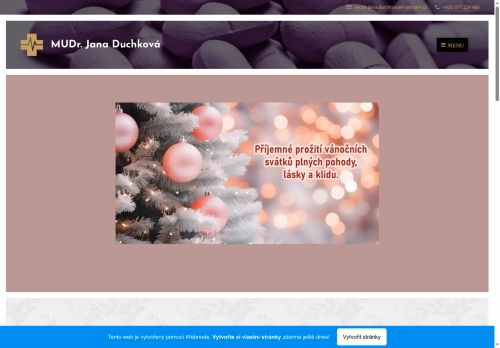 Zobrazit webové stránky Praktický lékař pro dospělé - MUDr. Jana Duchková