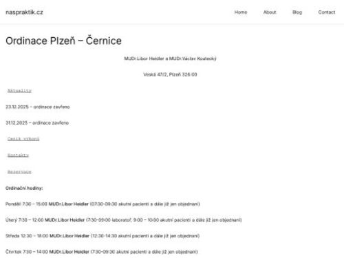 Praktický lékař pro dospělé - MUDr. Libor Heidler a MUDr. Václav Koutecký