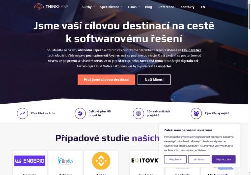 Think Easy s.r.o. nabízí práci na pozici Back-end Developer Junior v obci Praha