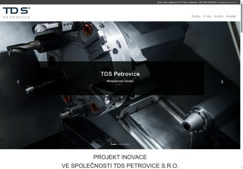 Webové stránky TDS Petrovice, s.r.o., Petrovice