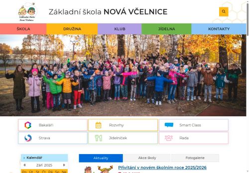 Webové stránky Základní škola Nová Včelnice, Nová Včelnice
