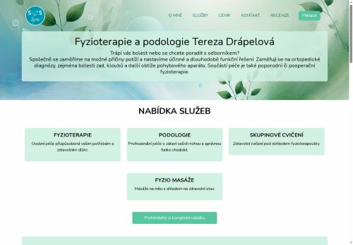 Zobrazit webové stránky SOS Fyzio - Ing. et Bc. Tereza Drápelová