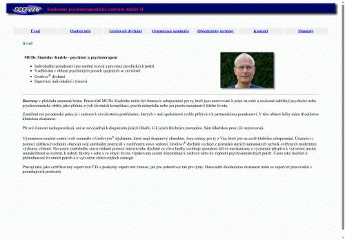 Zobrazit webové stránky Soukromé psychoterapeutické centrum Atelier II - MUDr. Stanislav Kudrle
