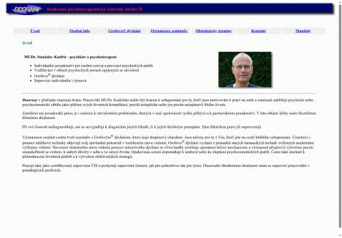 Zobrazit webové stránky Soukromé psychoterapeutické centrum Atelier II - MUDr. Stanislav Kudrle