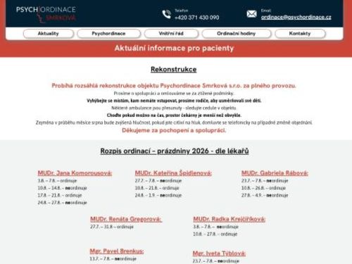 Psychordinace Smrková s.r.o.