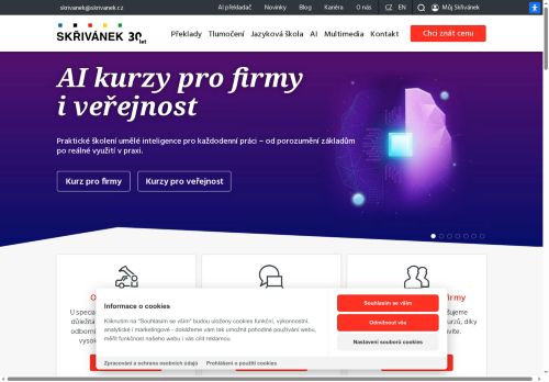 Zobrazit webové stránky Skřivánek