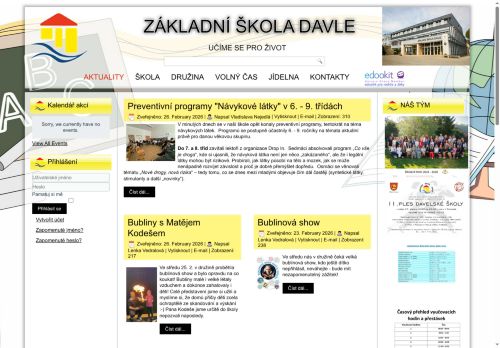 Základní škola Davle nabízí práci na pozici Pomocní kuchaři (m/ž) v obci Davle