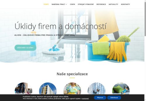 ALION s.r.o. nabízí práci na pozici Ostatní uklízeči a pomocníci v obci Praha