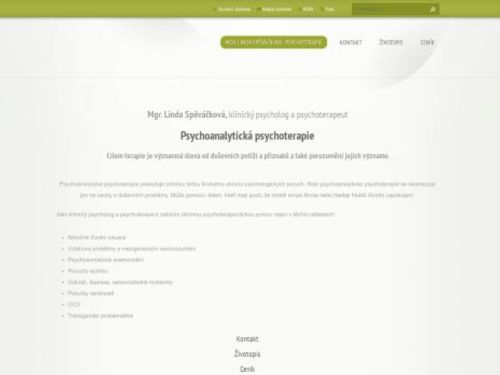 Psychologická ordinace - Mgr. Linda Spěváčková