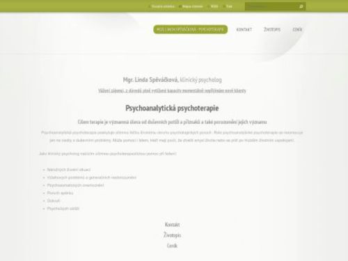 Psychologická ordinace - Mgr. Linda Spěváčková