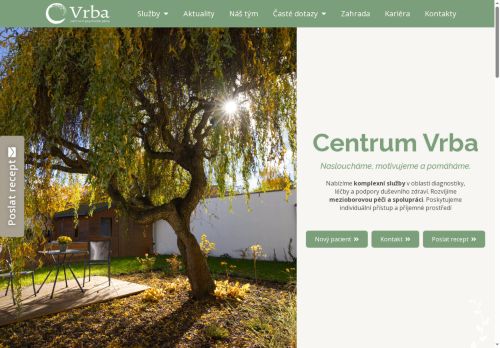 Zobrazit webové stránky Vrba - centrum psychické péče
