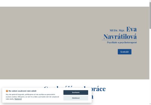 Zobrazit webové stránky Psychiatrická a psychoterapeutická ambulance - MUDr. Mgr. Eva Navrátilová