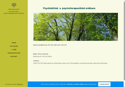Zobrazit webové stránky Psychiatrická a psychoterapeutická ordinace - MUDr. Petra Luftová