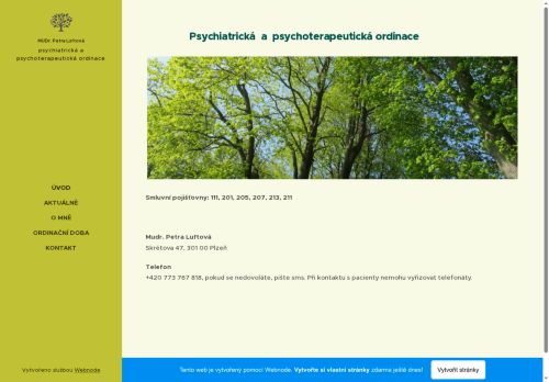 Zobrazit webové stránky Psychiatrická a psychoterapeutická ordinace - MUDr. Petra Luftová