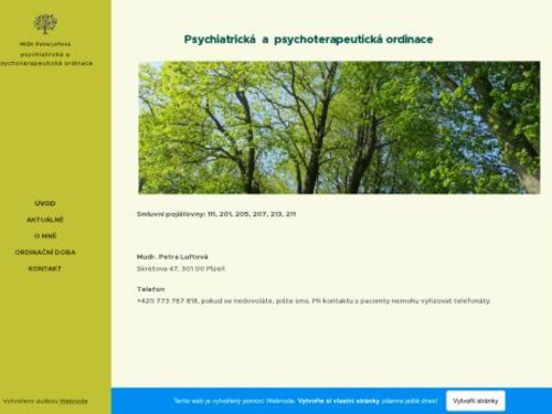 Psychiatrická a psychoterapeutická ordinace - MUDr. Petra Luftová