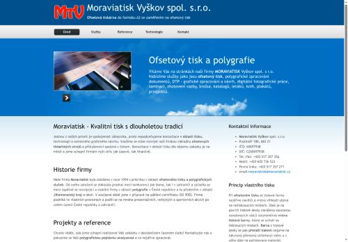 Zobrazit webové stránky Moraviatisk Vyškov, spol. s r. o.
