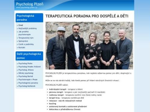 Psychoterapeutické centrum PSYCHOLOG PLZEŇ - Martin Štolfa, Eleonora Dlubal, Barbara Bémová, Josef Vlk