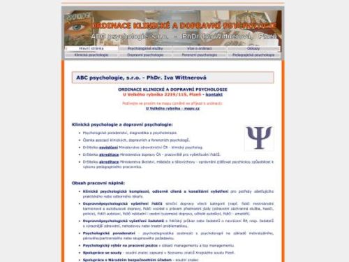 ABC psychologie, s.r.o. - PhDr. Iva Wittnerová