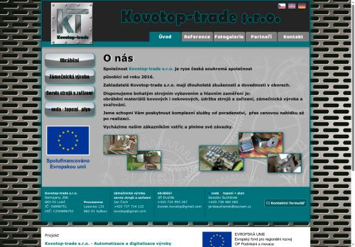 Zobrazit webové stránky Kovotop-trade s.r.o