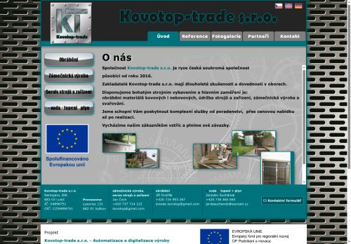 Zobrazit webové stránky Kovotop-trade s.r.o
