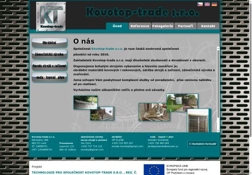 Zobrazit webové stránky Kovotop-trade s.r.o