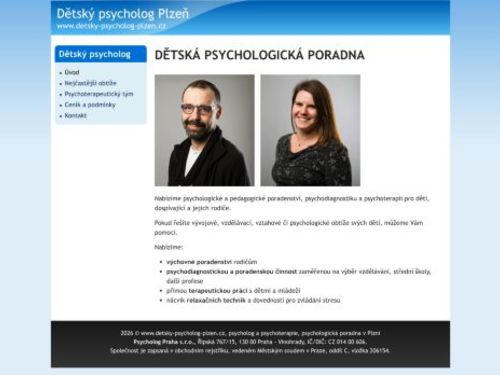 Dětský psycholog Plzeň - Bc. Martin Štolfa, Mgr. Júlia Preclíková