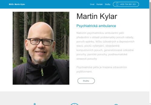 Zobrazit webové stránky Psychiatrická ambulance - MUDr. Martin Kylar