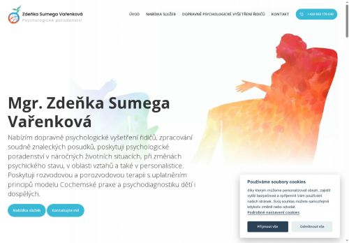 Zobrazit webové stránky Psychologické poradenství - Mgr. Zdeňka Sumega Vařenková