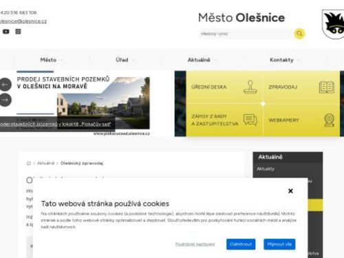 Zpravodaj města Olešnice