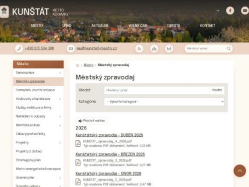 Městský zpravodaj Kunštát