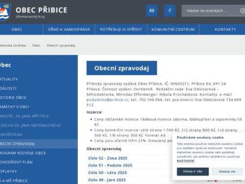 Přibický zpravodaj