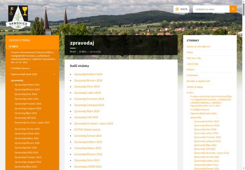 Zobrazit webové stránky Zpravodaj Vanovice – Drválovice