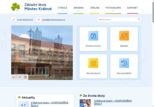 Základní škola Městec Králové nabízí práci na pozici HOSPODÁŘ/KA ZŠ v obci Městec Králové