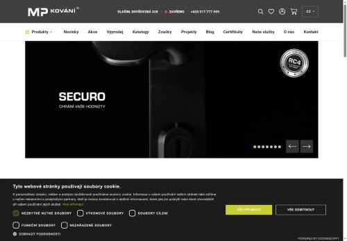 MP KOVÁNÍ s.r.o. nabízí práci na pozici Skladník/ce v obci Vlašim