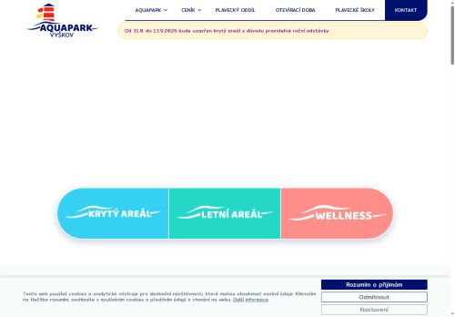 Zobrazit webové stránky Aquapark Vyškov