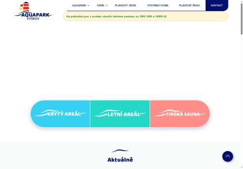 Zobrazit webové stránky Aquapark Vyškov