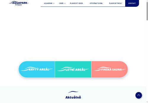 Zobrazit webové stránky Aquapark Vyškov