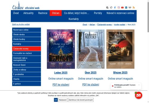 Zobrazit webové stránky Čáslavské noviny