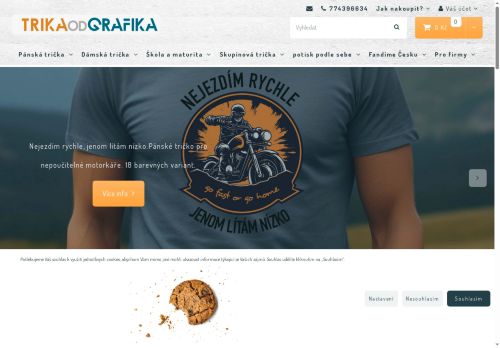 Zobrazit webové stránky trikaodgrafika.cz