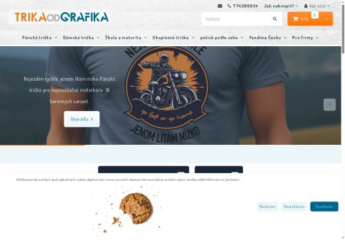 Zobrazit webové stránky trikaodgrafika.cz