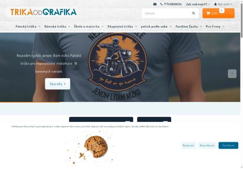 Zobrazit webové stránky trikaodgrafika.cz