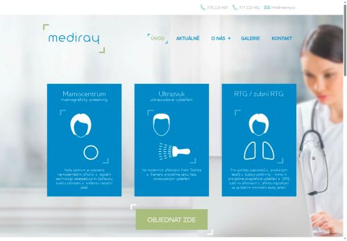 Zobrazit webové stránky Mamocentrum, ultrazvuk a RTG Mediray