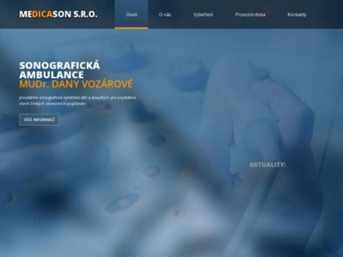 Sonografie (ultrazvuk) MEDICASON, s.r.o.