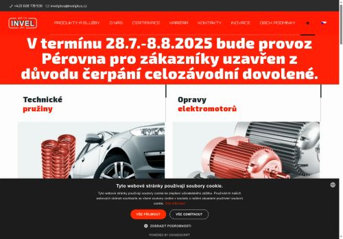 INVEL PLUS  spol. s r. o. nabízí práci na pozici seřizovač CNC stroje - výroba pružin - zámečnická práce v obci Plzeň