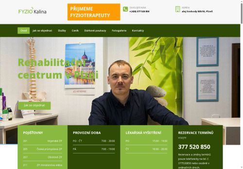 Zobrazit webové stránky Rehabilitační centrum Fyzio Kalina